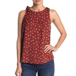 14th & Union Shoulder Tie Sleeveless Blouse